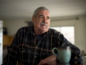 Arlington, WA - April 22, 2014: Ted Goff, 73, in his home in Arlington Washington where he lives with his wife Linda. Here Mr. Goff enjoys a cup of coffee. A longtime smoker, he has stage 4 emphysema and was told by his doctors he has about six months to live (May is six months). He only has 24 percent oxygen in one lung and 8 percent in the other lung, not enough to be life-sustaining.       About five years ago, the couple filled out an advanced directive at the suggestion of his doctor. But they didn't really understand any of the terms. When the pulmonologist gave Ted the prognosis last year, and asked whether Ted wanted to be on a ventilator, he suggested they see a video that would explain what that involved. After watching it, the Goffs realized they did not want him to be on a ventilator, or to be resuscitated, or to receive any kind of intervention to sustain his life. (Photo by Stuart Isett for The Washington Post)